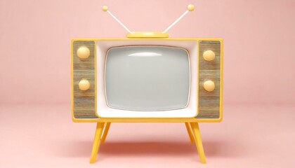 retro TV toy, 16:9 widescreen background / wallpaper

