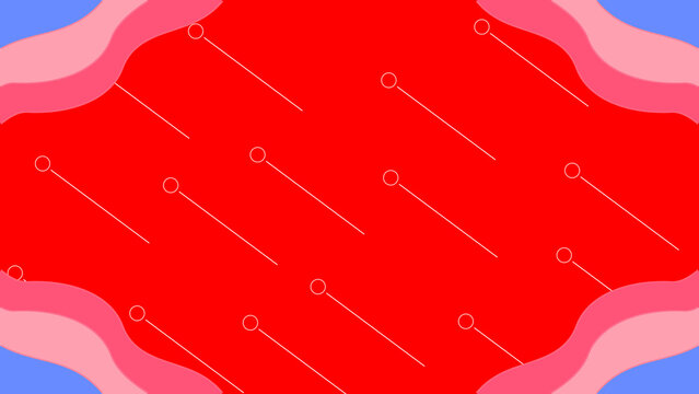 CG of red background for title movie