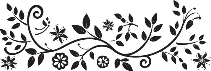 Sophisticated Swirls Sleek Black Emblem with Doodle Decorations Ornate Outlines Monochrome Logo Highlighting Doodle Decorative Element