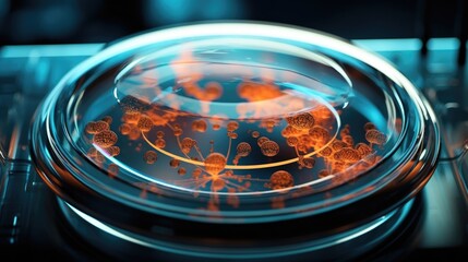 The petri dish is a symbol of hope and possibility, as it holds the key to creating a new human life through the marvels of modern science and medicine.