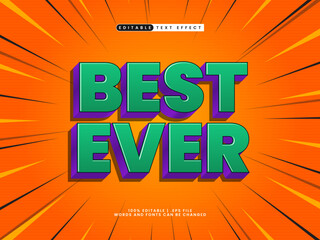 best ever editable text effect in cartoon style