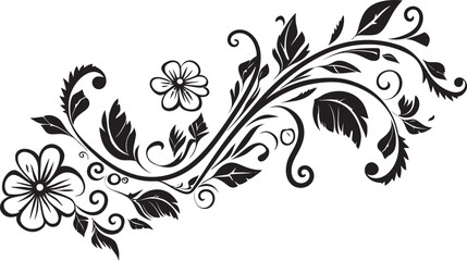 Swirls of Style Elegant Black Logo Design with Doodle Decorations Whimsical Whirls Elegant Black Logo Design with Doodle Decorative Frame
