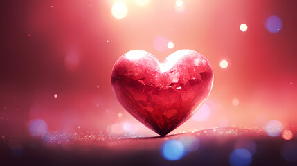 Valentine's Day, love and romance background, background with heart shapes