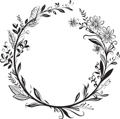 Mystical Monochrome Finding Magic in Doodle Decorative Frame Vector Black Logo Symbol Design Whirlwind Whimsy A Playful Journey Through Doodle Decorative Frame Vector Black Logo Elegance