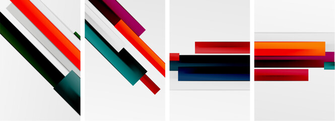 Stripes and lines poster abstract backgrounds. Vector illustration For Wallpaper, Banner, Background, Card, Book Illustration, landing page