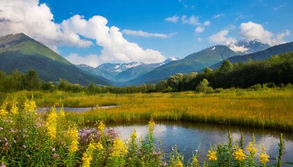 Fototapeta premium 夏の湿原