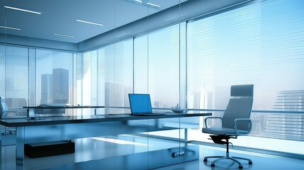 modern glass office background illustration professional sleek, minimalist corporate, stylish contemporary modern glass office background