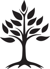 Arbor Affection Sleek Black Icon Signifying Tree Plantation 