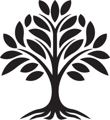 Arbor Affection Sleek Vector Icon Signifying Tree Plantation 