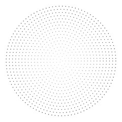 Abstract halftone circle vector illustration.