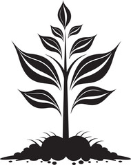 Forest Guardian Sleek Black Logo Design with Tree Plantation Icon 