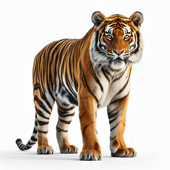 Obraz premium tiger isolated on white background