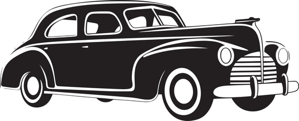 Old World Drive Dynamic Black Logo with Vintage Car Symbol 