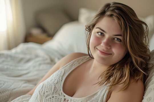 A plump beautiful woman, 