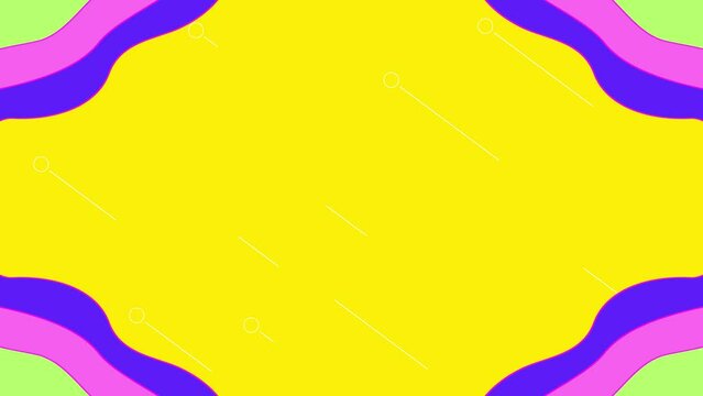 Loop animation of yellow background for title movie