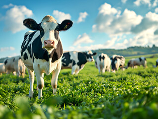 dairy cow in a field