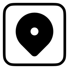 Editable location pin vector icon. Map, location, navigation. Part of a big icon set family. Perfect for web and app interfaces, presentations, infographics, etc