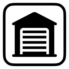 Editable garage, warehouse vector icon. Part of a big icon set family. Perfect for web and app interfaces, presentations, infographics, etc