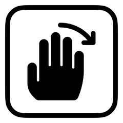 Editable hand swipe left vector icon. Part of a big icon set family. Perfect for web and app interfaces, presentations, infographics, etc
