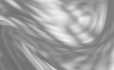 Blurred curtain white wave and soft shadow of palm leaves. abstract background on isolated with...