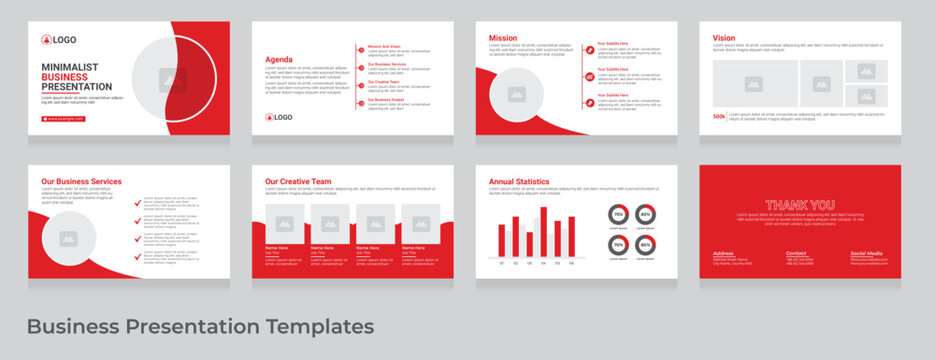 Vector business presentation powerpoint template design
