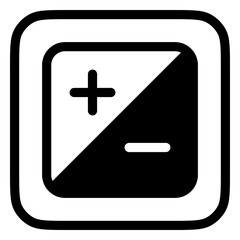 Editable photo exposure, plus and minus vector icon. Part of a big icon set family. Perfect for web and app interfaces, presentations, infographics, etc