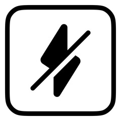 Editable flash off vector icon. Part of a big icon set family. Perfect for web and app interfaces, presentations, infographics, etc