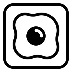 Editable omelet, fried egg vector icon. Part of a big icon set family. Perfect for web and app interfaces, presentations, infographics, etc