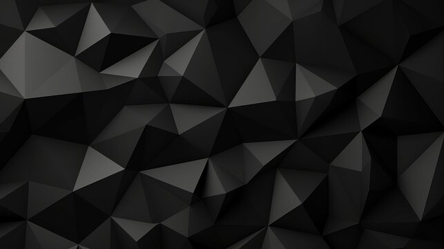 Dynamic monochrome chain texture: abstract geometric polygon mosaic in gray and black - corporate business background