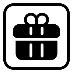 Fototapeta premium Editable gift box vector icon. Part of a big icon set family. Perfect for web and app interfaces, presentations, infographics, etc