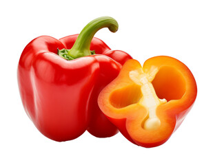 bell pepper isolated on transparent background
