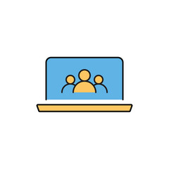 Business teamwork, team building, work group and human resources minimal thin line web icon set. Outline icons collection. Simple vector illustration. Minimal and Modern. Color Fill	
