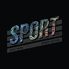 sport slogan typography graphic design casual t shirt vector illustration.