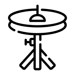 cymbals Line Icon