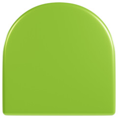 Vibrant Green Bold Shape