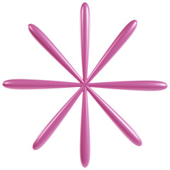 Vibrant Pink Shape Explosion