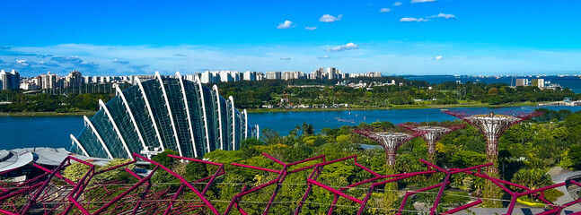 Gardens by the Bay and beautiful Singapore landscape