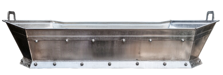 Feed trough, transparent background, isolated image, generative AI