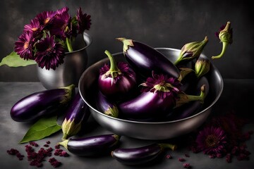 eggplants in a bowl