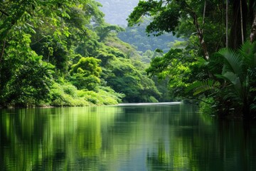 A serene and untouched natural environment Illustrating the importance of environmental conservation