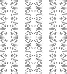 Abstract shapes.Abstract patterns from lines.White wallpaper. Vector graphics for design, textile, decoration, cover, wallpaper, web background, wrapping paper, fabric, packaging.Repeating pattern.