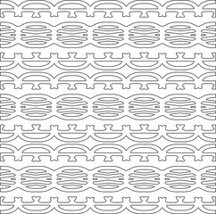 Abstract shapes.Abstract patterns from lines.White wallpaper. Vector graphics for design, textile, decoration, cover, wallpaper, web background, wrapping paper, fabric, packaging.Repeating pattern.