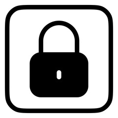 Editable vector lock padlock encryption password icon. Part of a big icon set family. Perfect for web and app interfaces, presentations, infographics, etc