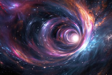 Abstract interpretation of a wormhole in space