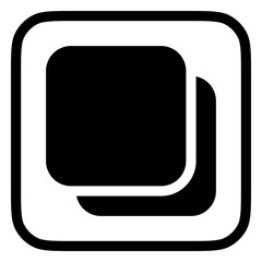 Editable vector copy duplicate layer icon. Part of a big icon set family. Perfect for web and app interfaces, presentations, infographics, etc