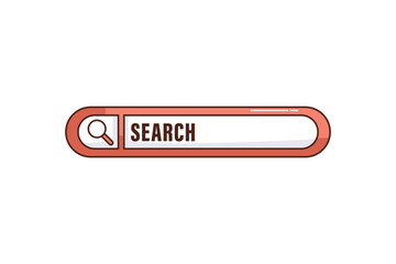 Search Button Interface Sticker Design