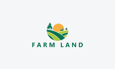 agriculture and natural farm logo design vector template