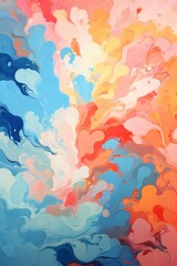Fototapeta na wymiar abstract cloud texture in vivid color suitable for wall art, craft work, card, wallpaper and background
