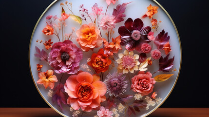 beautiful floral resin art