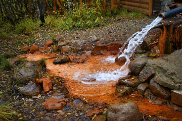 Mineral spring at the Narzan Glade in the Baksan Gorge © pdeminhiker